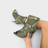 Ružica - Elegantne cipele s potpeticom i otvorenom čarapom