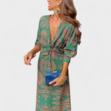 Vesna - Midi haljina s V-izrezom