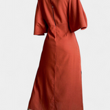 Natalija - Haljina Casual s Prednjim Čvorom i V-Izrezom