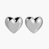 Široki naušnici u obliku srca