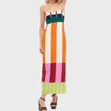 Marta - Duga haljina u više boja u bengalskom stilu