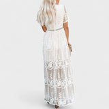 Marinka - Dugačka Boho Čipkasta Haljina