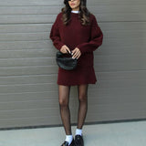 Marina – pletena oversized haljina