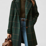 Leona – elegantni karirani kaput